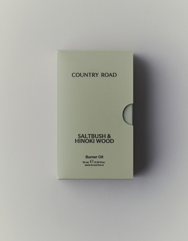Country Road - Australian Made Saltbush & Hinoki Wood Burner Oil 10ml