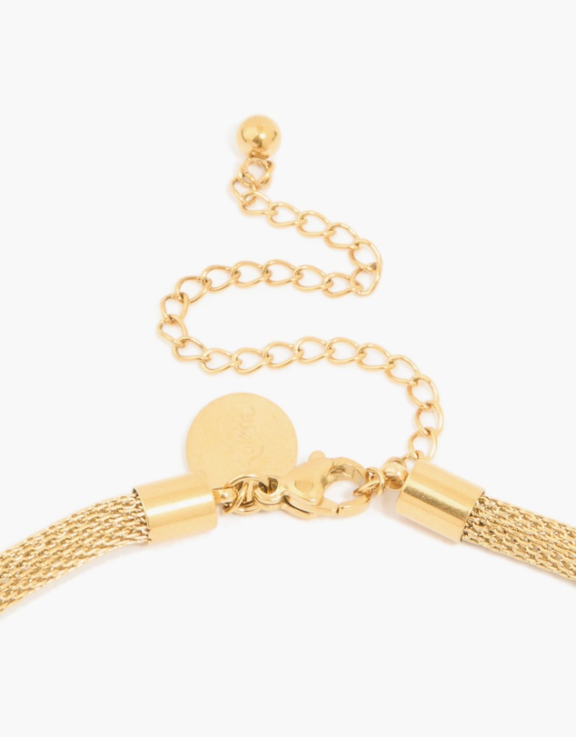 Lovisa - Waterproof Gold Plated Stainless Steel Mesh Tube Necklace