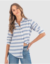 CAMIXA - IRIS Stripes Linen Shirt