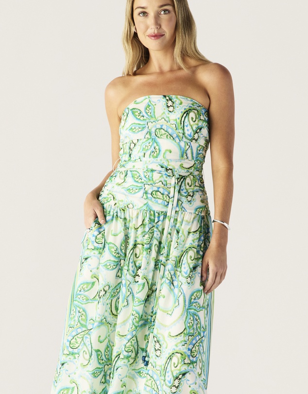 MOS The Label - Tara Print Strapless Dress