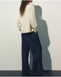 Reformation - Cove Cotton Oversized Crew Jumper