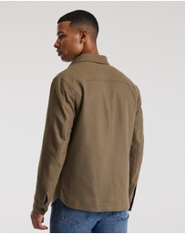 Calibre - Melton Shirt Jacket Latte