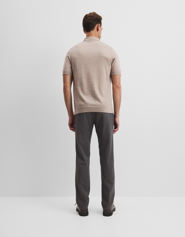 Country Road - Australian Merino Short Sleeve Button Knit Polo