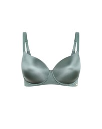 City Chic - Plus size Smooth & Chic T-Shirt Bra - sage