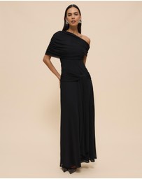 CHANCERY - Margot One Shoulder Drape Maxi Dress