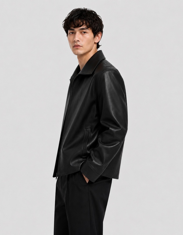 Justin Cassin - Solomon Faux Leather Jacket