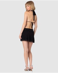 EDIKTED - Danny Open Back Sheer Lace Mini Dress
