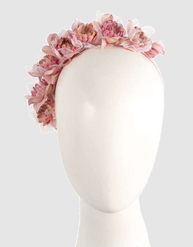 Max Alexander - Pink Flowers Fascinator