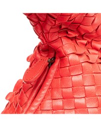 Pre-Loved by Azura Reborn - Pre-Loved Medium Nappa Intrecciato Ruffle Veneta Hobo