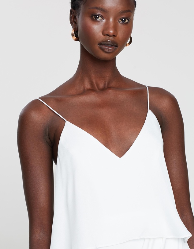 Shona Joy - Draped Cocktail Frill Dress