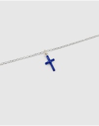 Izoa - Blue Cross Bracelet