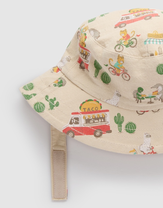 Purebaby - Reversible Bucket Hat -Kids-Babies