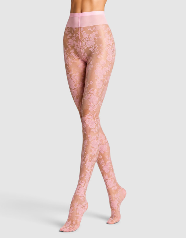 High Heel Jungle - She's Perfect Floral Jacquard Tights