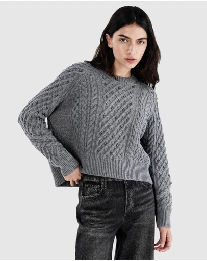 rag & bone - Liz Beaded Crewneck Sweater