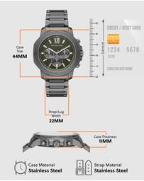 Michael Kors - Prescott Gunmetal Chronograph Watch