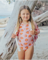 Crywolf - LONG SLEEVE SWIMSUIT Strawberry Splash