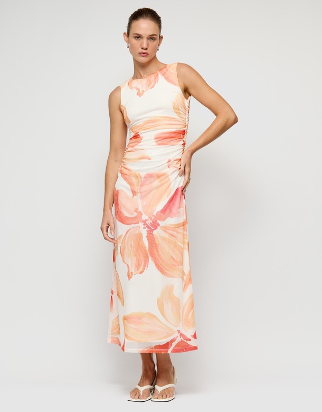 Staple the Label - Solana Mesh Midi Dress