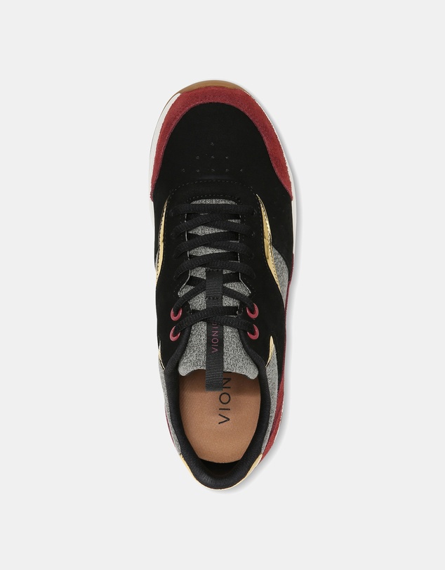 Vionic - Nova Casual Sneaker - Black/Shiraz