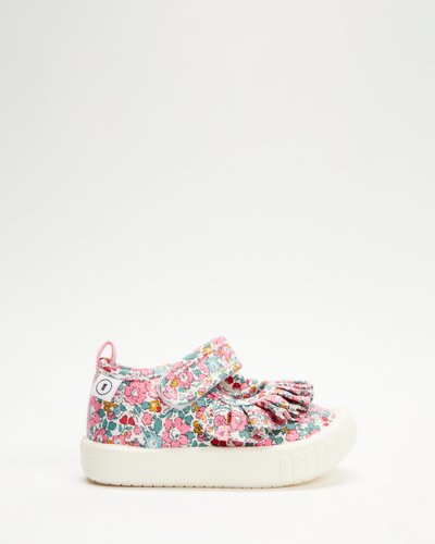 Liberty Mary Jane Frill Canvas - Kids
