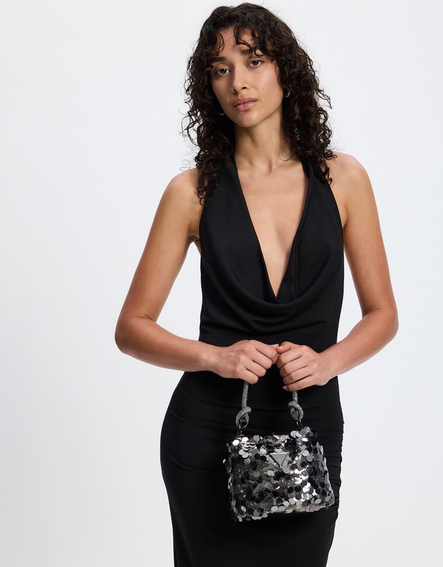 GUESS - Holiday Shine Top Handle Pouch
