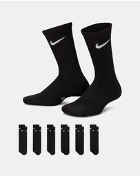 Nike - 6-Pack Cushioned Crew Socks - Teens