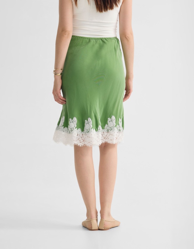 Oxford - Frieda Lace Trim Skirt