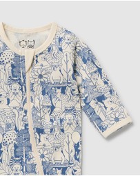 Wilson & Frenchy - Organic Zipsuit With Feet - Babies