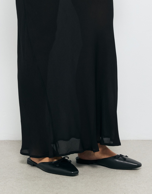 AERE - Slip On Leather Ballet Flats