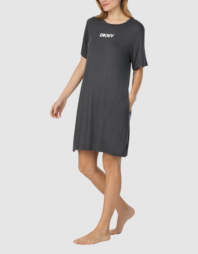 DKNY - Viscose Jersey Short Sleeve T-Shirt Nightgown