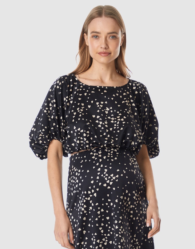 Soon Maternity - Mila Balloon Sleeve Top