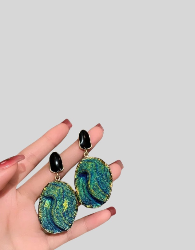 KAJA Clothing - Oil painting earrings