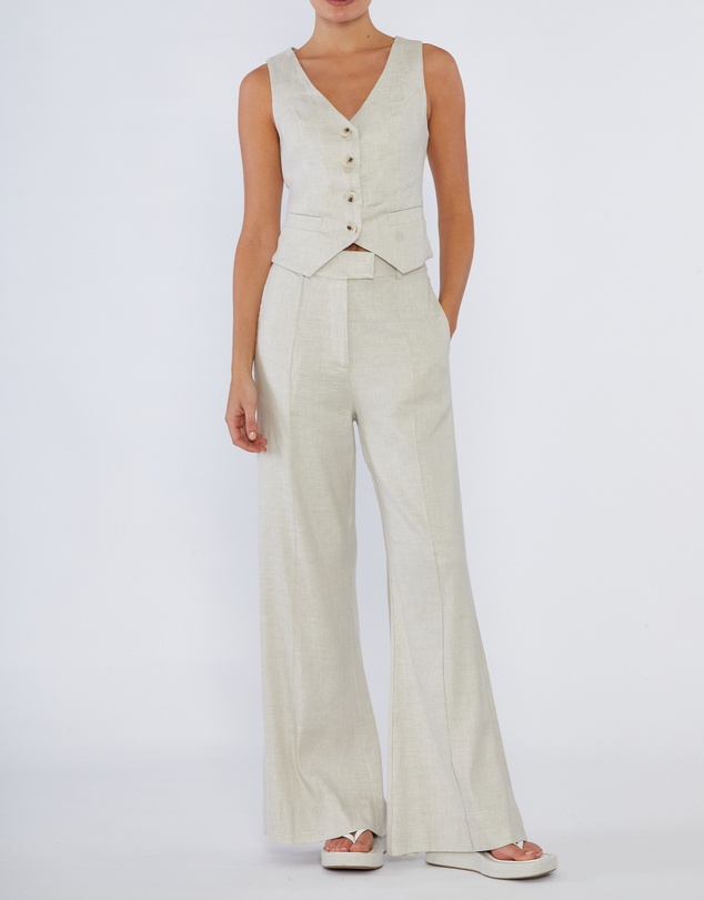 Amelius - Sofia Linen Twill Wide Leg Pants