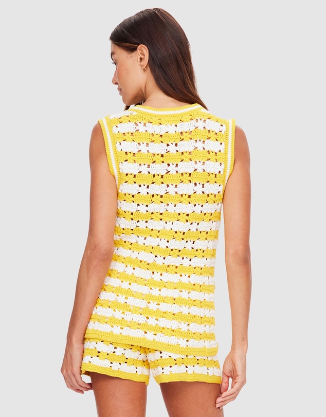 The Upside - Goldie Watson Crochet Vest