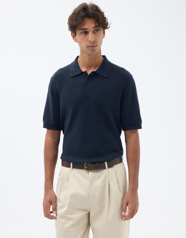 AERE - Organic Cotton Short Sleeve Polo