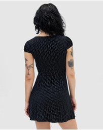 BDG By Urban Outfitters - BDG Kiki Polka Dot Tea Dress