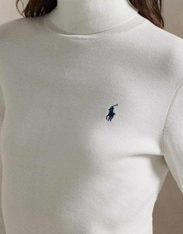 Polo Ralph Lauren - Cotton-Blend Turtleneck - The ICONIC Exclusive