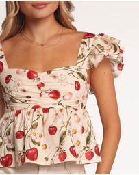 Petal & Pup - Lyric Ruffle Top - Mon Cheri