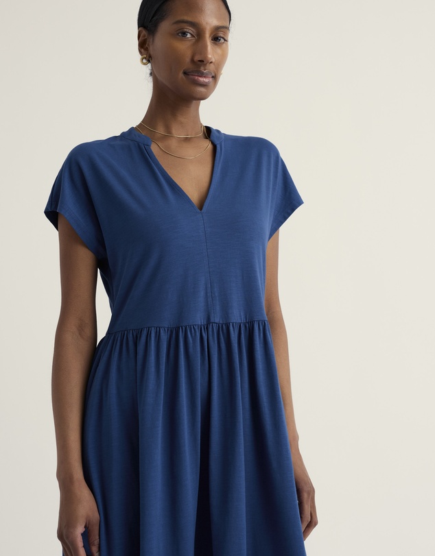Seasalt - Zinnia Short Sleeve Jersey Midi Dress