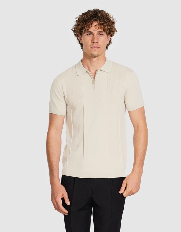 Tarocash - Stilone Zip Knit Polo