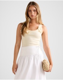 Forever New - Pia Applique Scoop Neck Tank Top