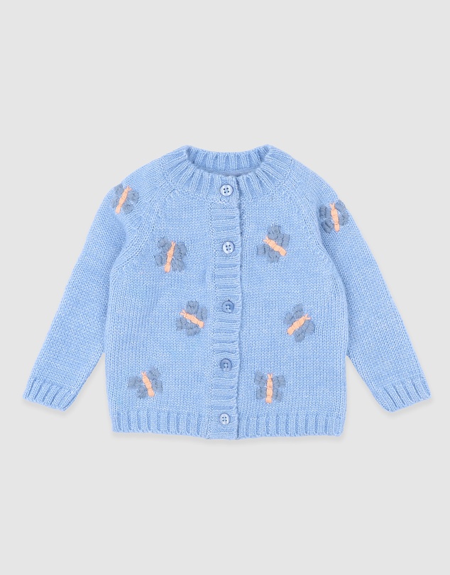 Bebe by Minihaha - Wild Garden Hand Emb. Cardigan 3-7 Yrs