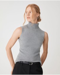 Forcast - Suzie Turtleneck Rib Knit Top