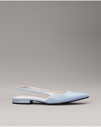 Calvin Klein - Leather Slingback Ballerinas