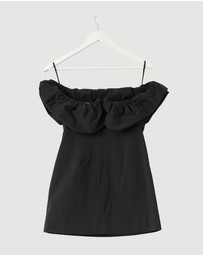 Revibe - Repaired Shona Joy Campbell Strapless Bubble Mini Dress - AU 8
