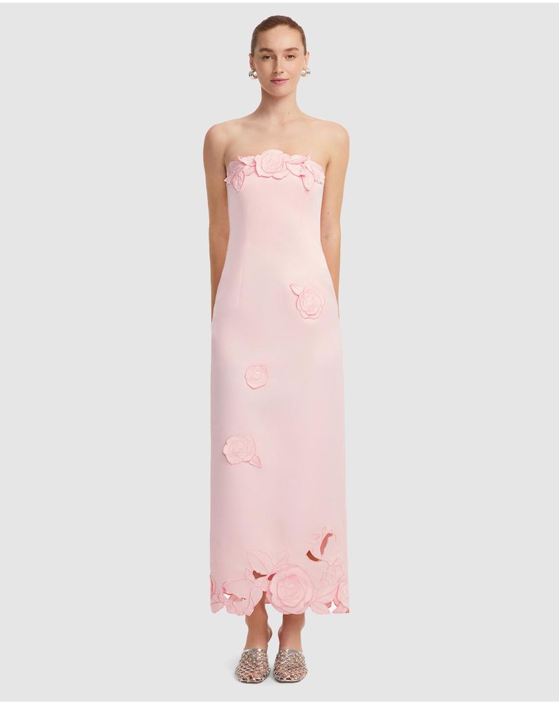 Rayna Applique Bustier Maxi Dress by LEO LIN Online | THE ICONIC | Australia