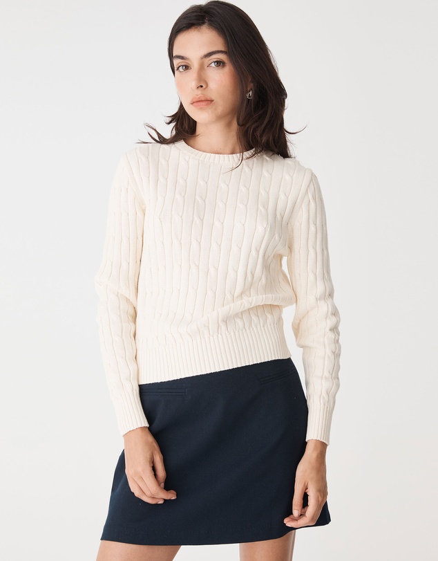 Forcast - Juanita Cotton Cable Knit