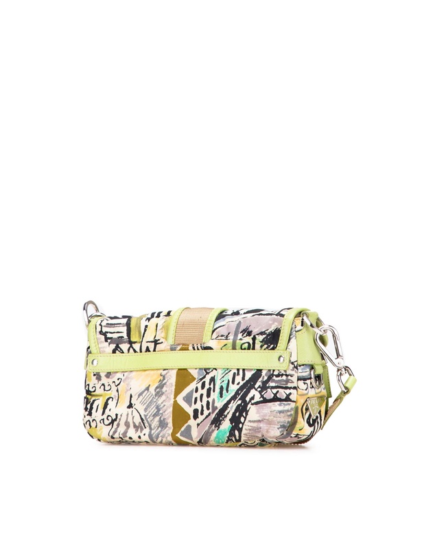Pre-Loved by Azura Reborn - Pre-Loved prada Printed Crossbody Bag with Adjustable Shoulder Strap and Buckle Closure