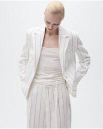 M.N.G - Moscova Striped Suit Trousers