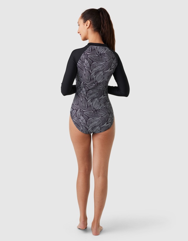 Modest Mermaid - Geo Zip One Piece Swimsuit