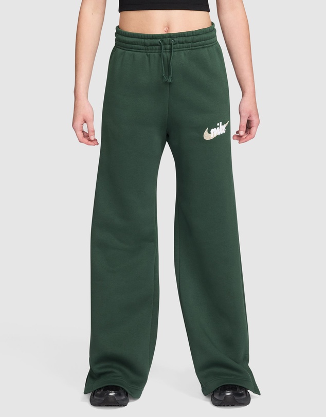 Nike - Sportswear Phoenix Fleece High Rise Wide Leg Logo Pants
